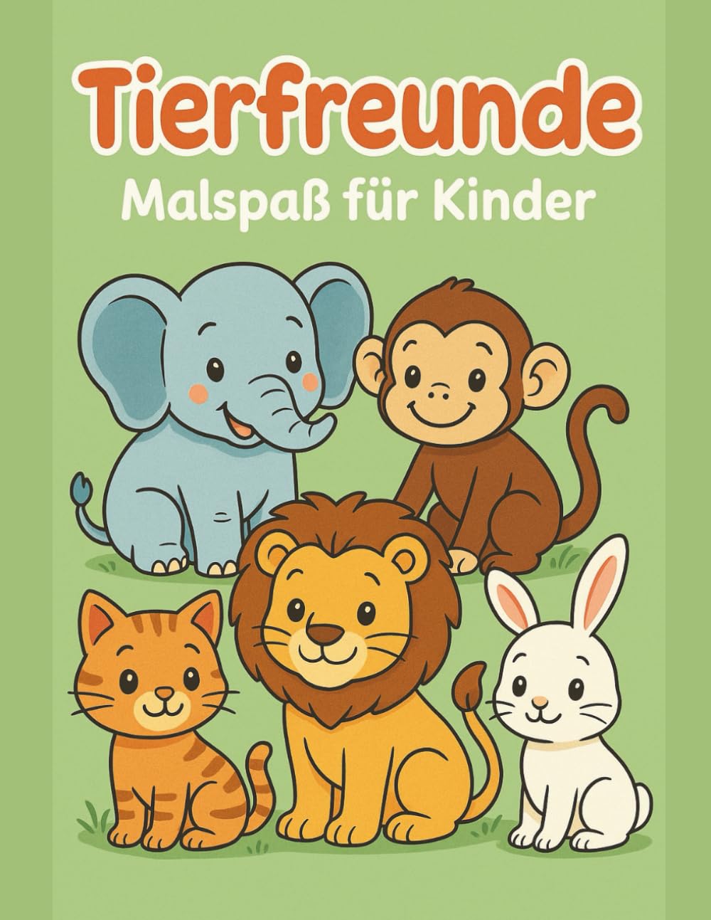 Tierfreunde - Malspaß für Kinder: 30 liebevoll gestaltete Tiermotive zum Ausmalen – fördert Kreativität & Konzentration | Für Kinder ab 3 Jahren