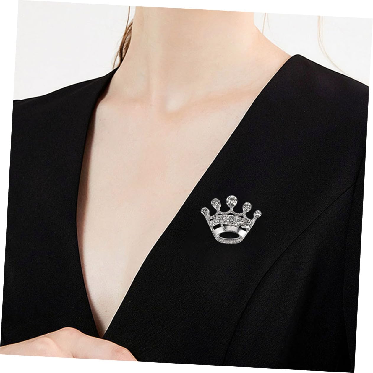 KKXXYQFC Akcesoria koronne Boutonniere Pins Broszki Damska przypinka dla pań Modna broszka Stop cynku srebrny
