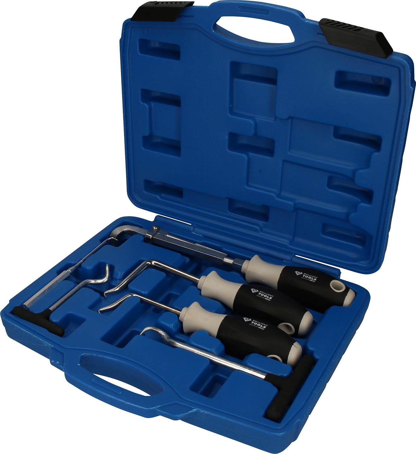 BRILLIANT TOOLS BT542060 Zestaw narzędzi hakowych, 7-szt [Powered by KS TOOLS]