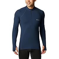 Columbia Midweight Stretch, Maglia a Maniche Lunghe con Cerniera Corta
