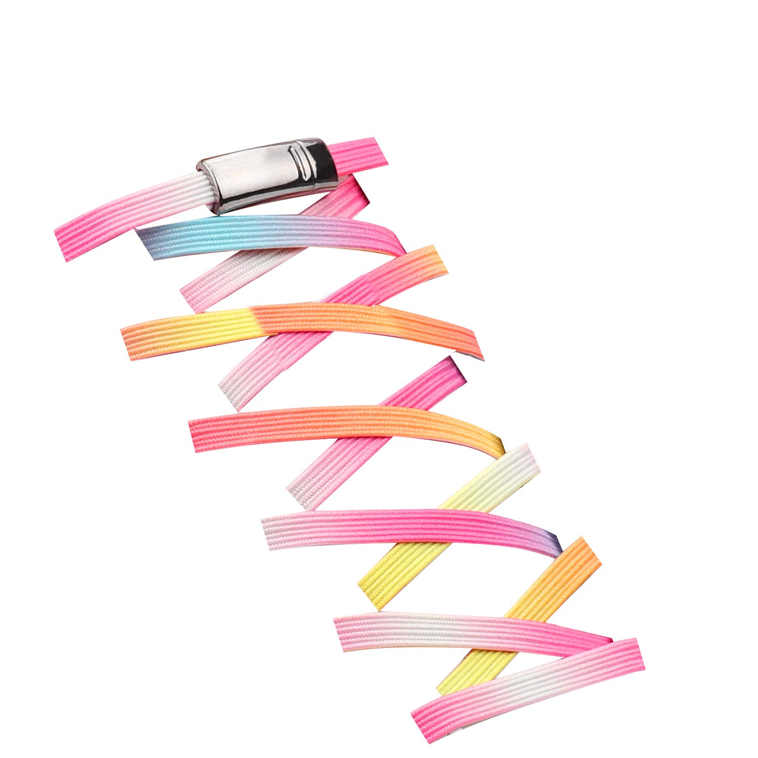 AiboxinElastic No Tie Flat Shoe Laces for Sneakers, Tieless Shoelaces for Kids & Adults, Stretch Shoes Strings