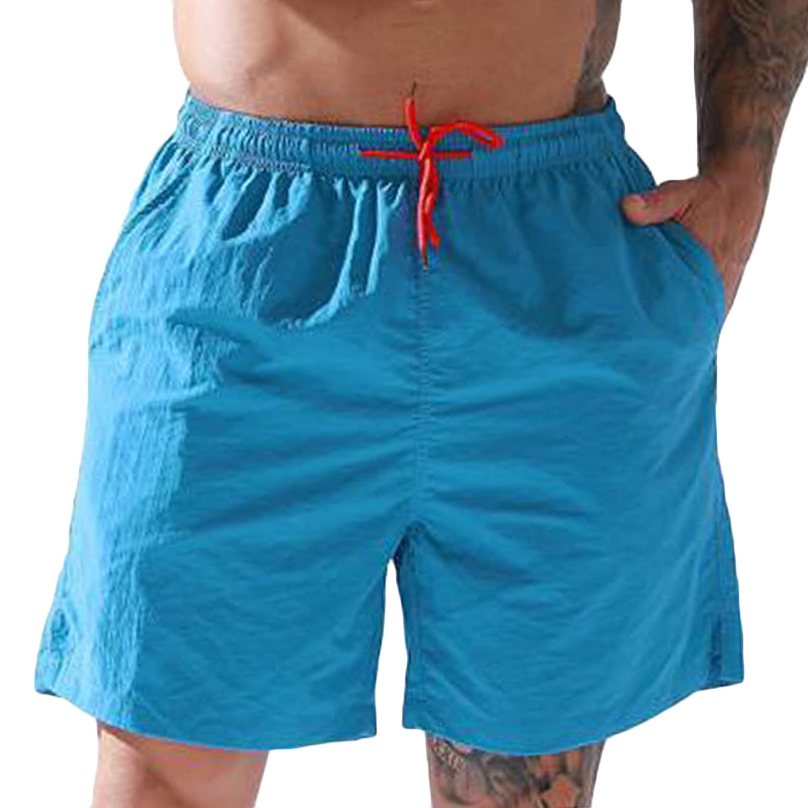 Mens Athletic Running Shorts Classic Workout Athletics Shorts Lightweight Casual Solid Sports Gym Basketball Shorts
