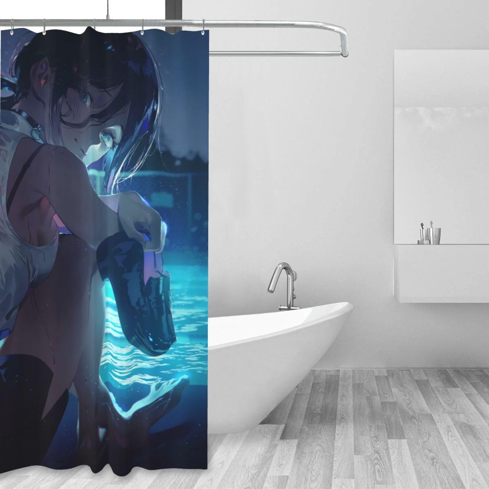 Amazon｜シャワーカーテン チェンソーマン レゼ おしゃれ 防水 防カビ
