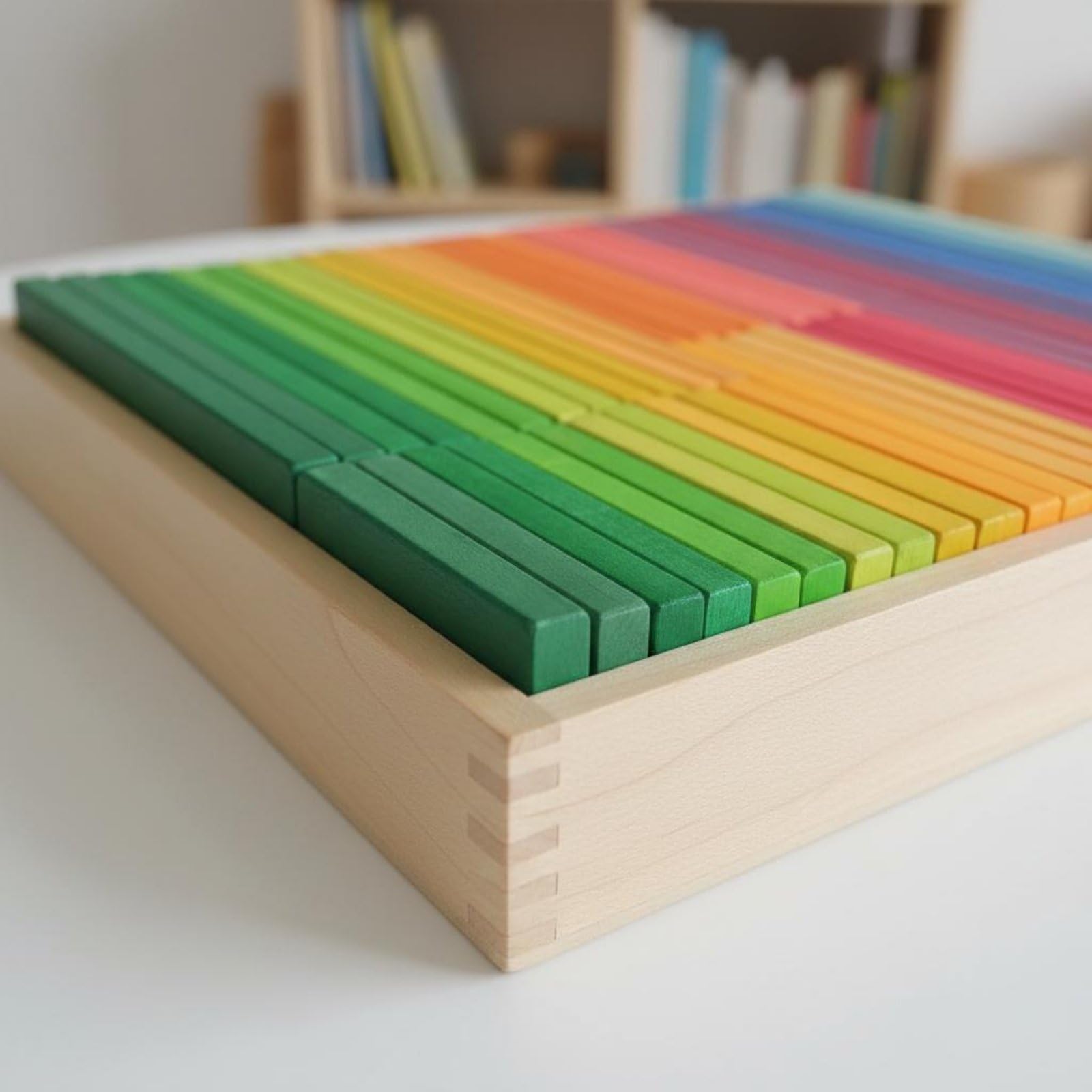 Arco Componibile Blocchi Arcobaleno Pista di Costruzione in Legno Gioco Educativo per Scuola Asilo