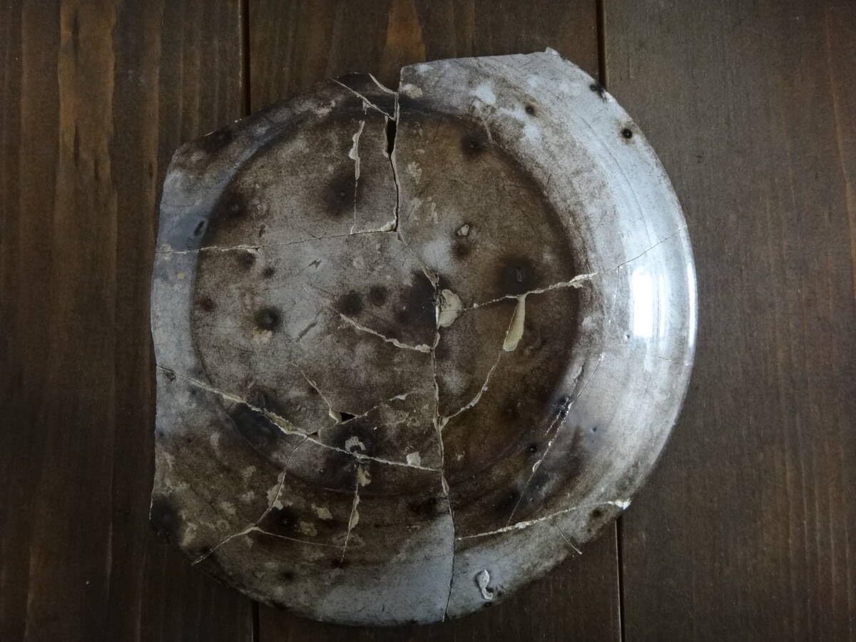 50cmのデルフト無地大皿　1650年頃　リムプレート　オランダ◆)17世紀 50cmのデルフト無地大皿1650年頃リムプレートオランダ◇)17世紀