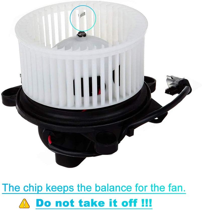 AC Heater Blower Motor Replacement for Honda Civic 2006, 2007, 2008, 2009, 2010, 2011, Jeep Wrangler 2007-2010 Replaces # 79310SNAA01, 79310-SNA-A01, PM9177, 700194, 75821