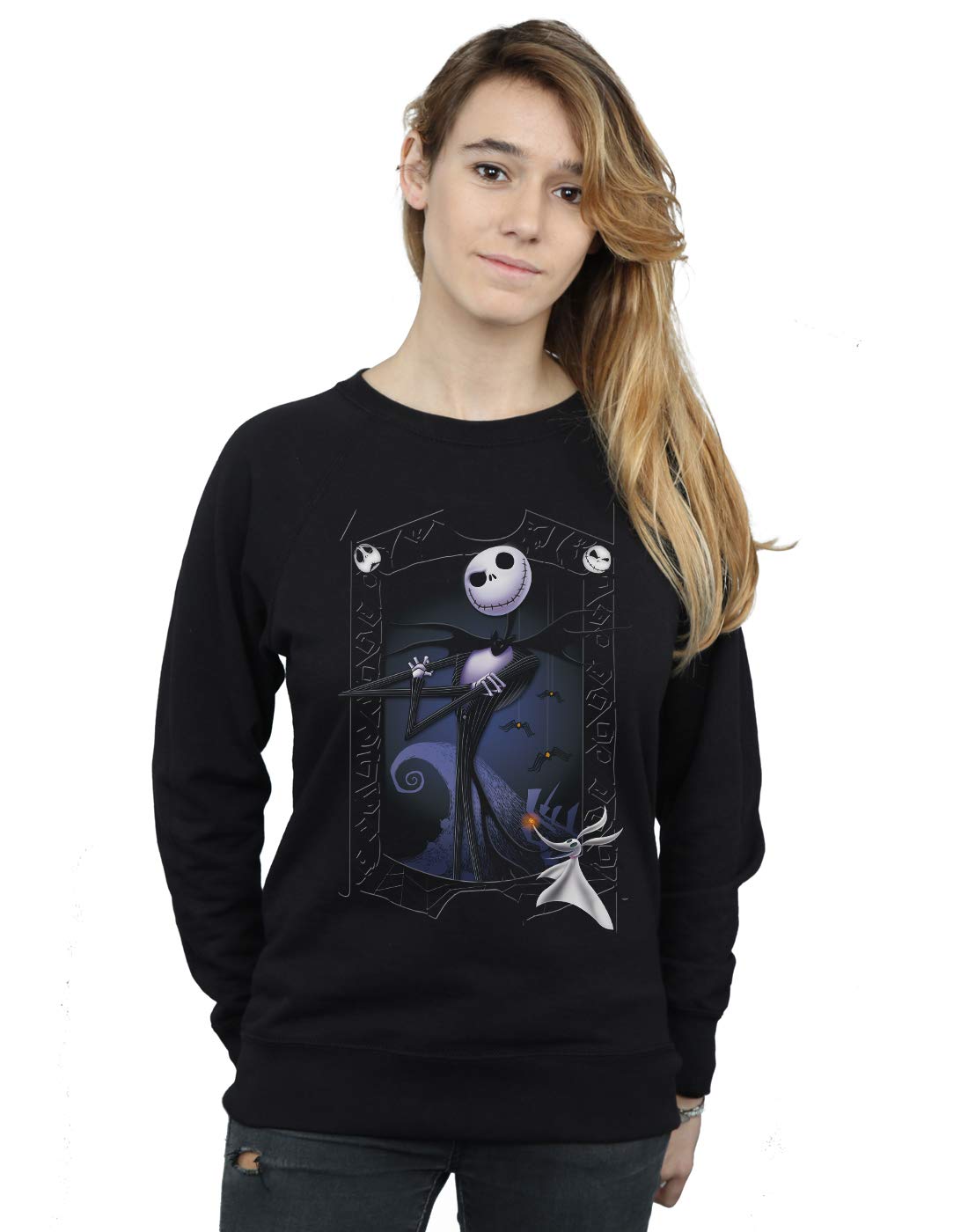 Absolute Cult Women's Black Disney Nightmare Before Christmas Pumpkin King Sweatshirt XX-Large