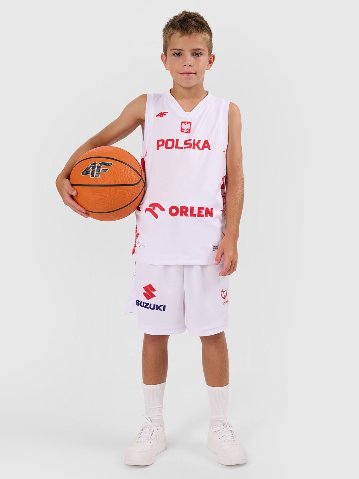 4F Koszulka reprezentacyjna z możliwością personalizacji dziecięca 4F x PZKOSZ