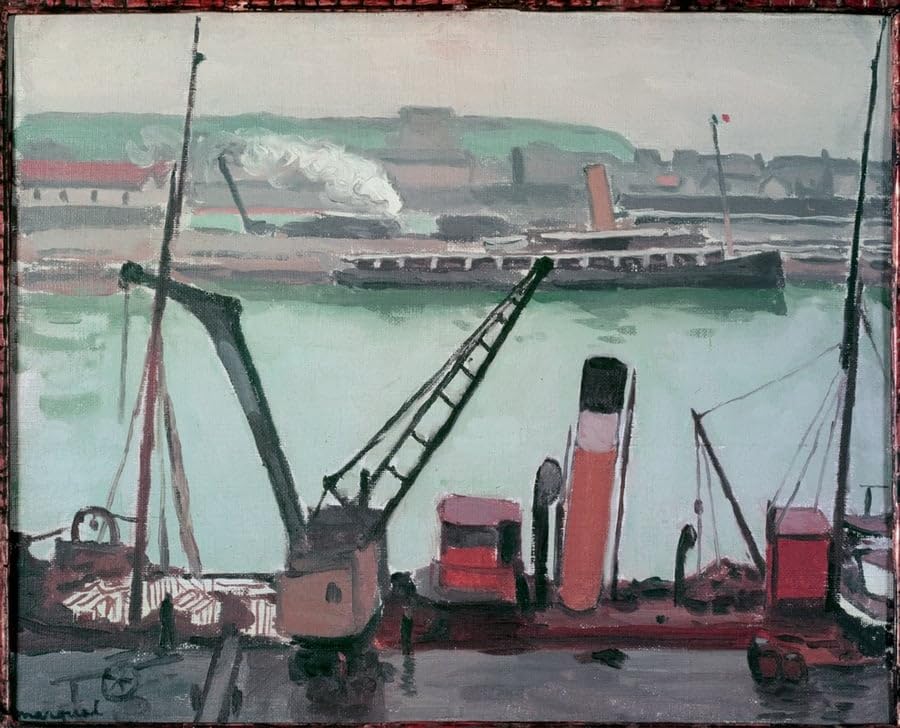 Toile murale abstraite Porto Albert Marquet décoration salon 60x90