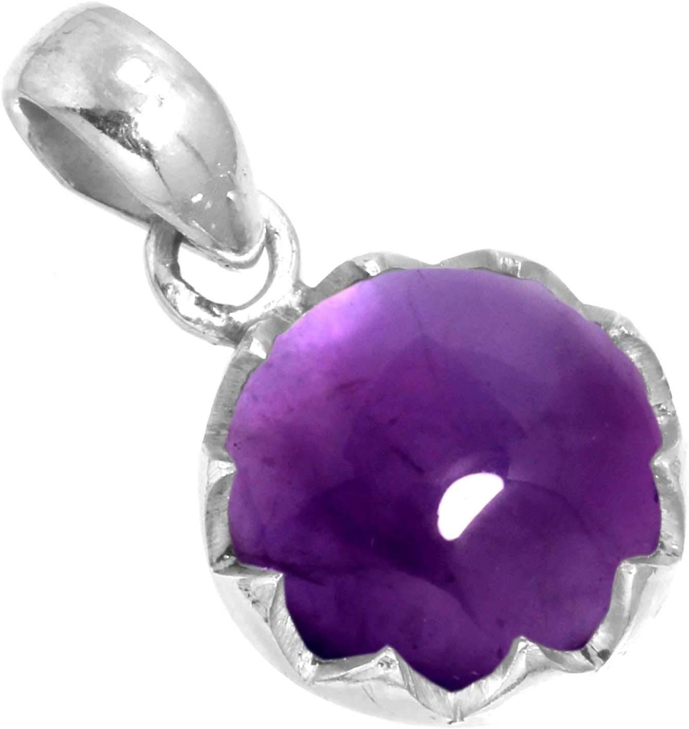 925 Sterling Silber Anhänger Mit Edelstein - Handgemachter Boho Schmuck