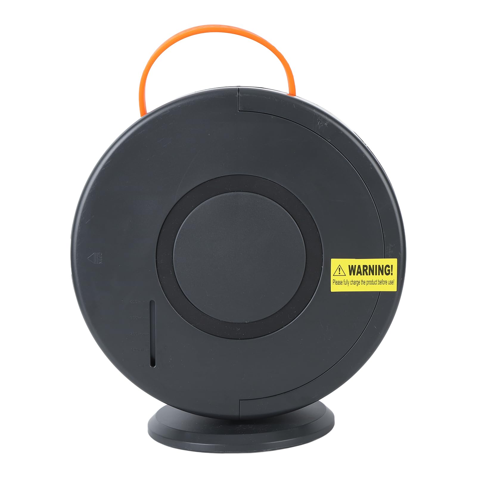 Generic Macchina a di Rotazione Automatica, Serbatoio dell'acqua Staccabile Completamente Chiuso e Sicuro, Ventilatore a Automatico per Compleanno e Festa (BLACK)