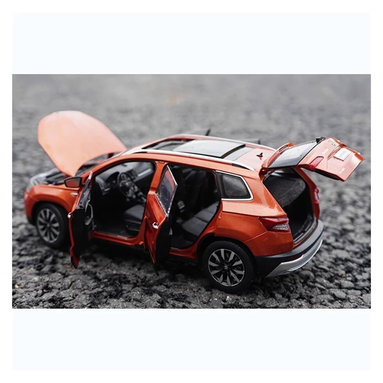 Modello Di Auto Skoda In Scala 1:18, Materiale In Lega, Collezione Statica, Ornamenti(Rosso)