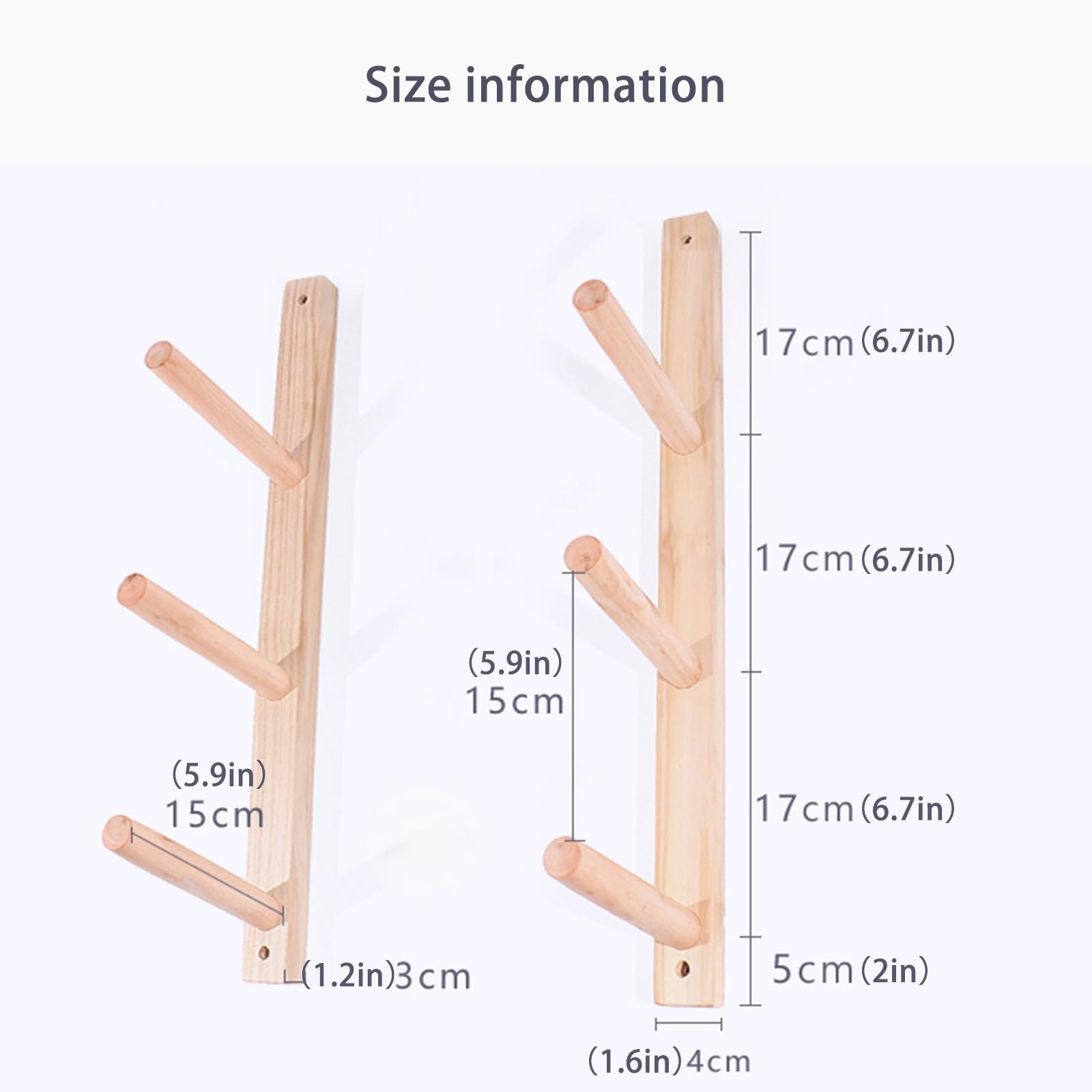 Drewniany Stojak Na Matę Do Jogi Montowany Na ścianie – Duży Organizer Do Przechowywania Mat Do ćwiczeń, Wałków Piankowych I Mat Modułowych Do Przechowywania 39cm/15.4in