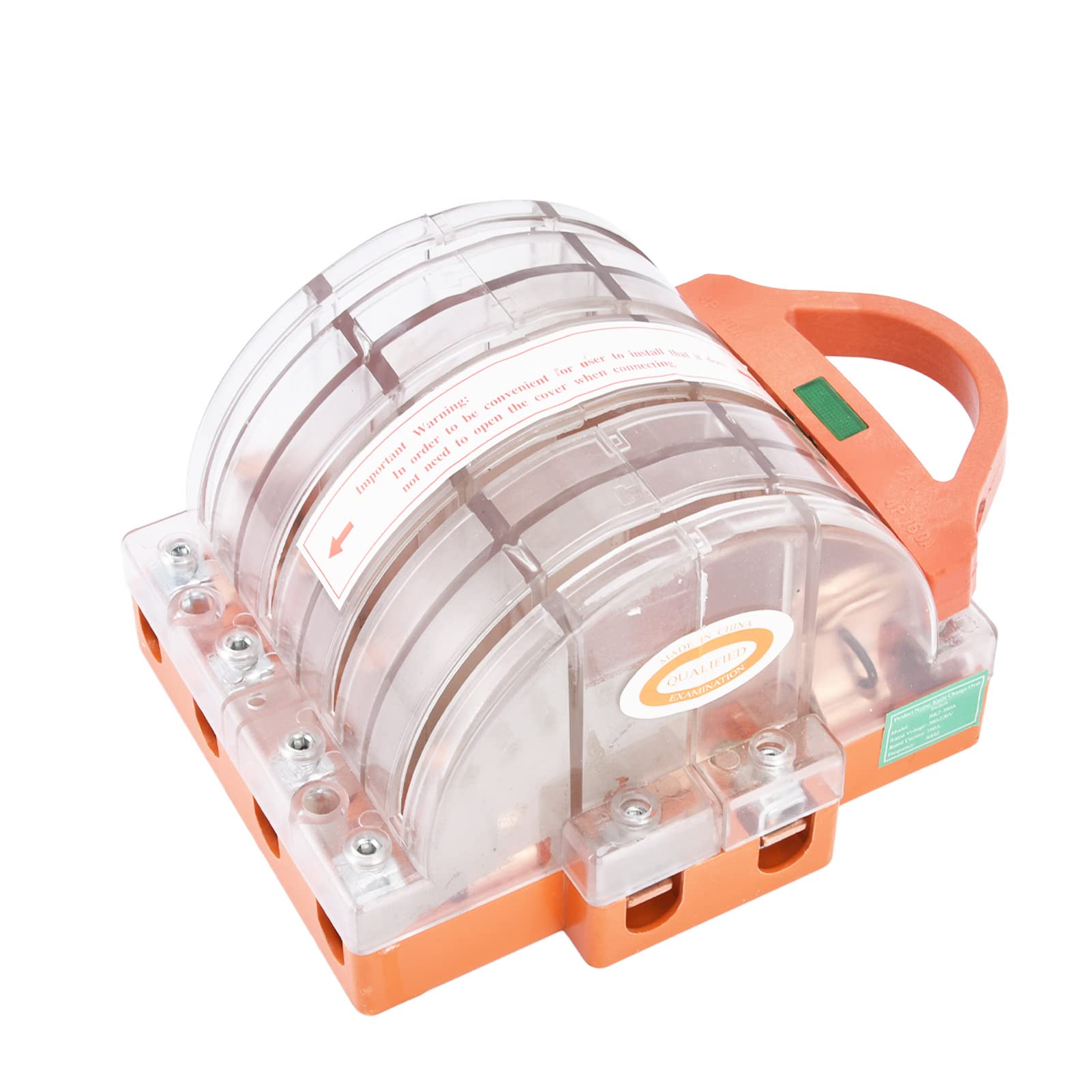 Generic Interruptor de Cuchilla 160A AC380V con Anillo de Sujeción, Orificio de Cableado Grande, Interruptor de Generador de Reserva