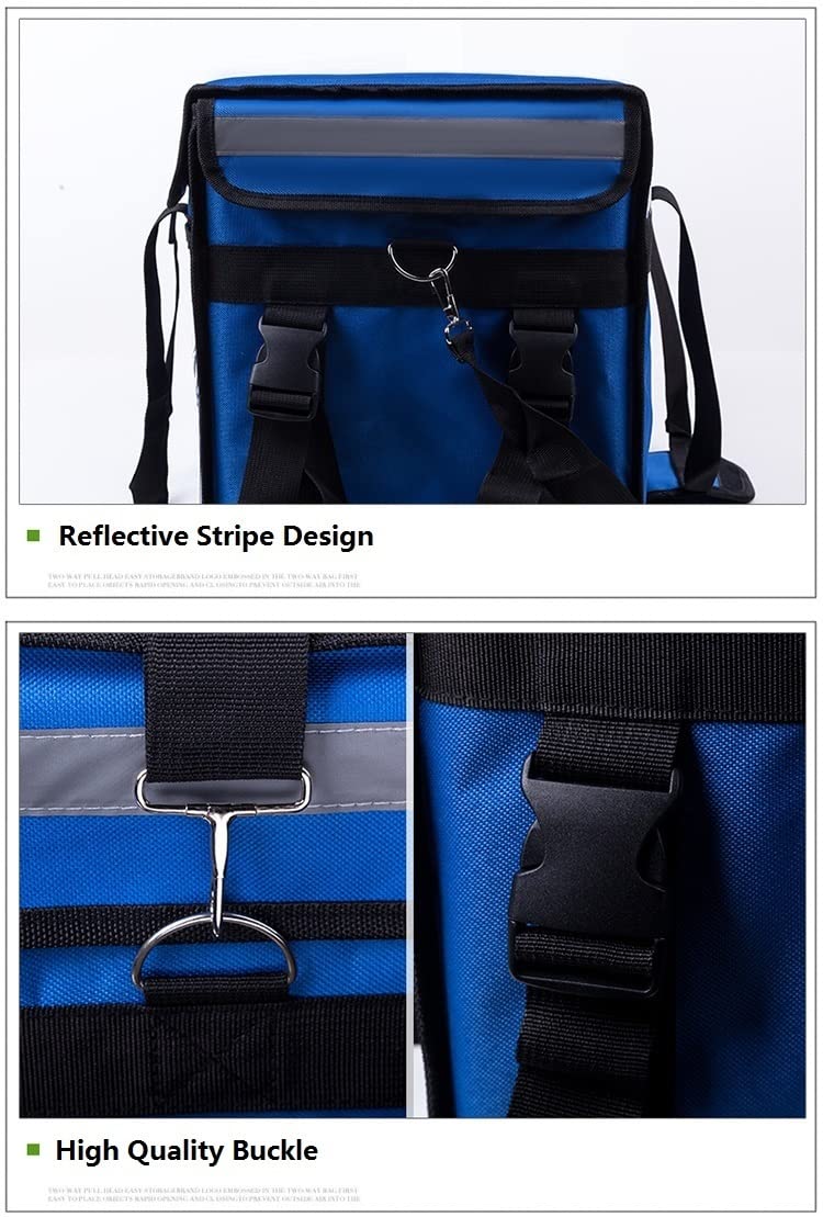 Sac Isotherme Livraison,Sac De Livraison Sac à refroidisseur thermique à grande alimentation Livraison en plein air Imperméable Ice Thermo Packs Voyage Voyage Pique-nique Boîte de pique-nique Sac de r