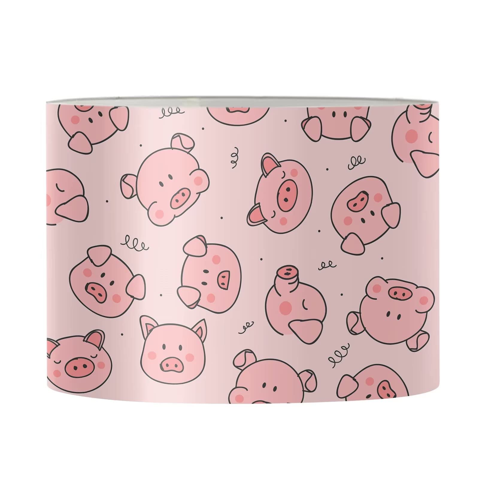 Suhoaziia Pink Pig Lamp Shade for Home Decortaive, Livingroom Bedroom Table Lamp Floor Lamp Shade — image 1