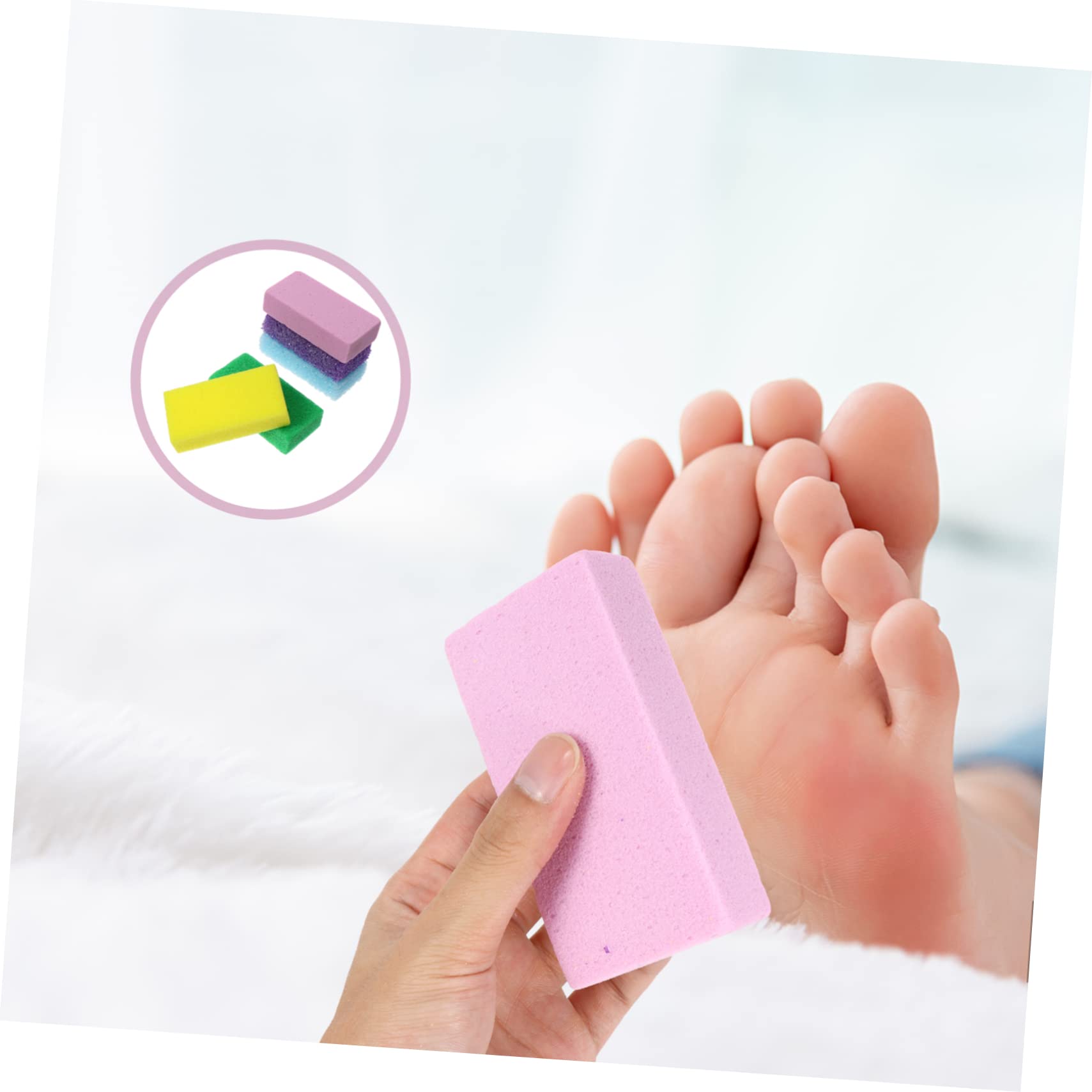 FRCOLOR 30pezzi Pietra Pomice Per Rimozione Della Morta Scrubber Doppia Faccia Per Piedi Esfoliante Ergonomico Leggero e Portatile Per Piedi Lisci e Confortevoli