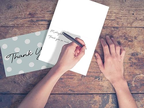 Miniatura 3 de Oaklyn Paquete de 48 tarjetas de agradecimiento con sobres de 4 x 5.25 pulgadas para bodas, baby shower, fiestas de cumpleaños, negocios y tarjetas