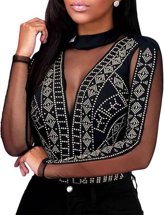 Sheer Mesh Bodysuit
