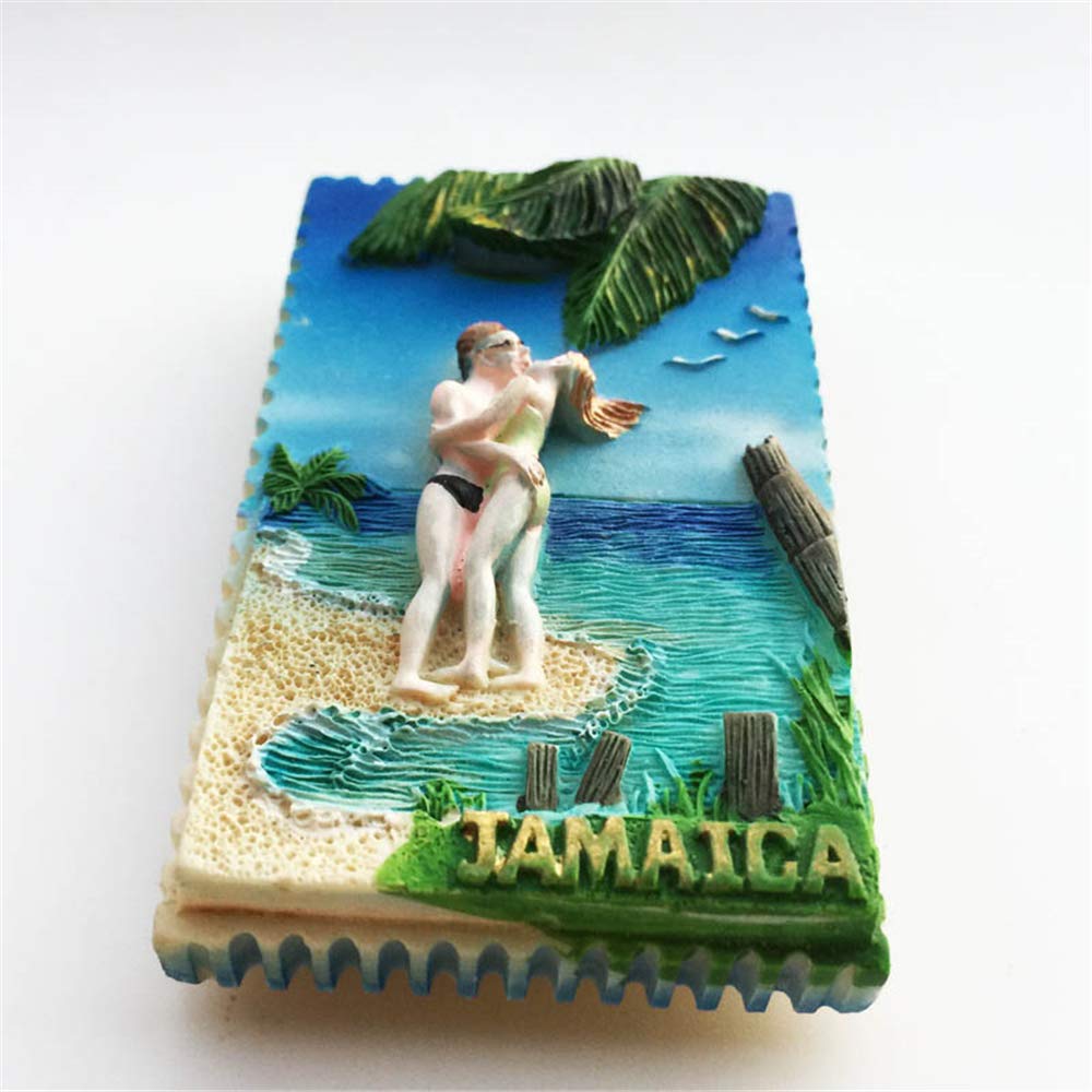 3D Kiss Jamaica magnete frigo viaggio souvenir regalo casa cucina decorazione frigorifero collezione di adesivi magnetici