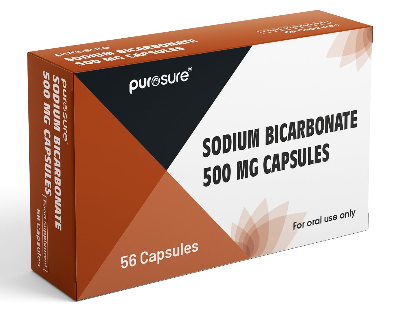 Purosure Sodium Bicarbonate 500mg – (56) Capsules | Relief for Heartburn, Acid Indigestion & Stomach Discomfort