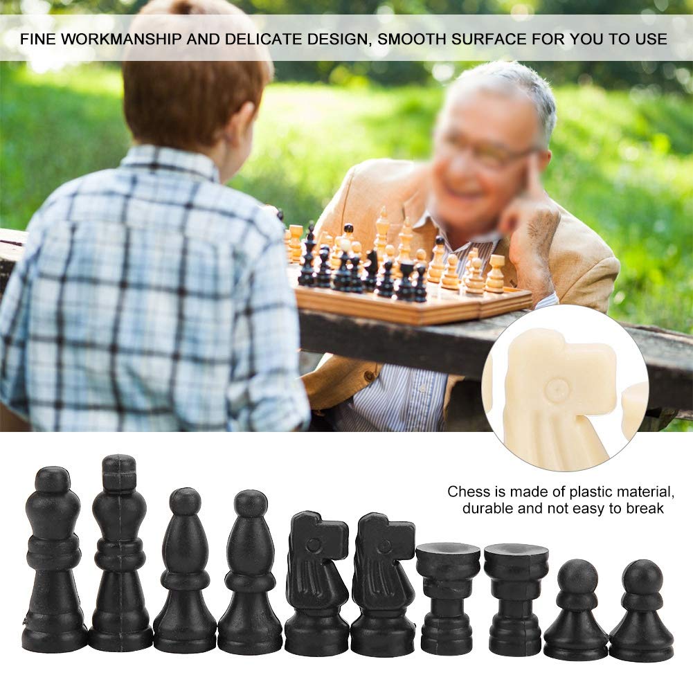 Small Wooden Chess Magnetic Chess 12×10×3 32Pcs International Chess Entertainment Tool For Fun 13Mm Diameter - Image 4