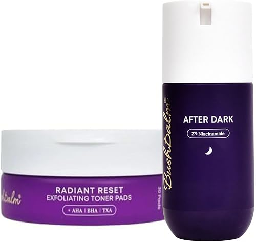 Bushbalm Overnight Brightening Routine - Dark Spot Gel & Radiant Reset Pads