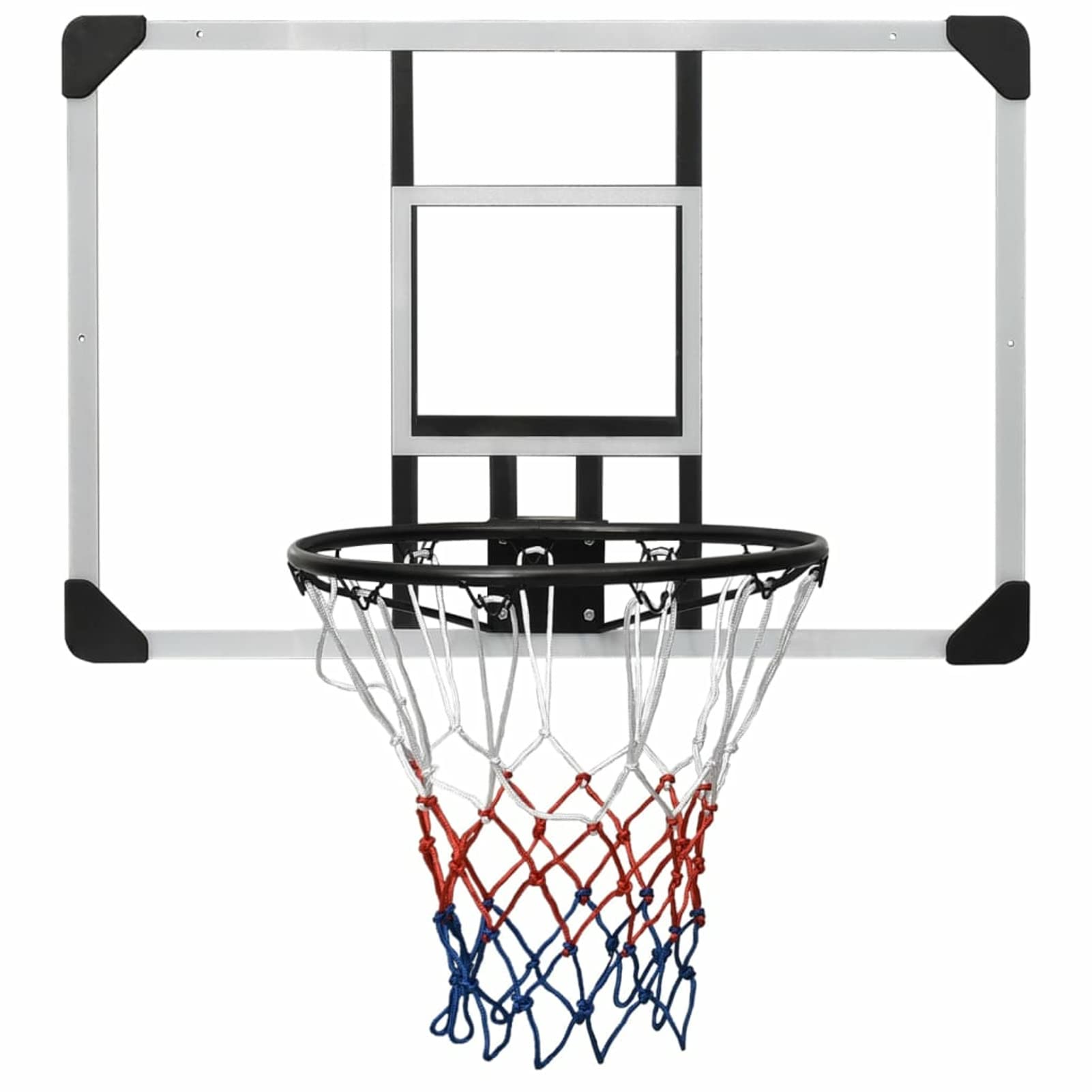 ARKEM Canestro Basket Esterno Portatile,Pallacanestro da Camera Interno con Tabellone,Tabellone Pallacanestro Trasparente 90x60x2,5 cm Policarbonato