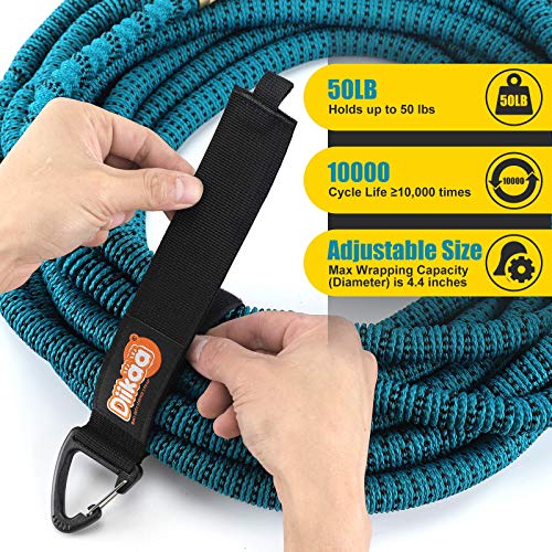 Extension Cord Holder - Extension Cord Organizer 10 Pack 16 inch Heavy Duty Storage Straps with Triangle Clips DIIKAA (10 PACK) - Thumbnail 2
