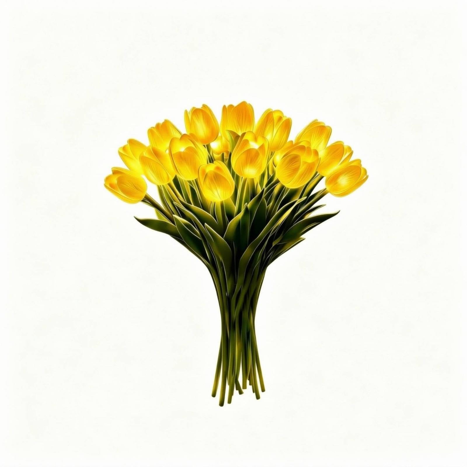 Floral Bouquet Lamp Warm LED Lighting Floral Bouquet Green Home Decor Yellow|Home & Garden| Home D?cor| Floral D?cor-image-8