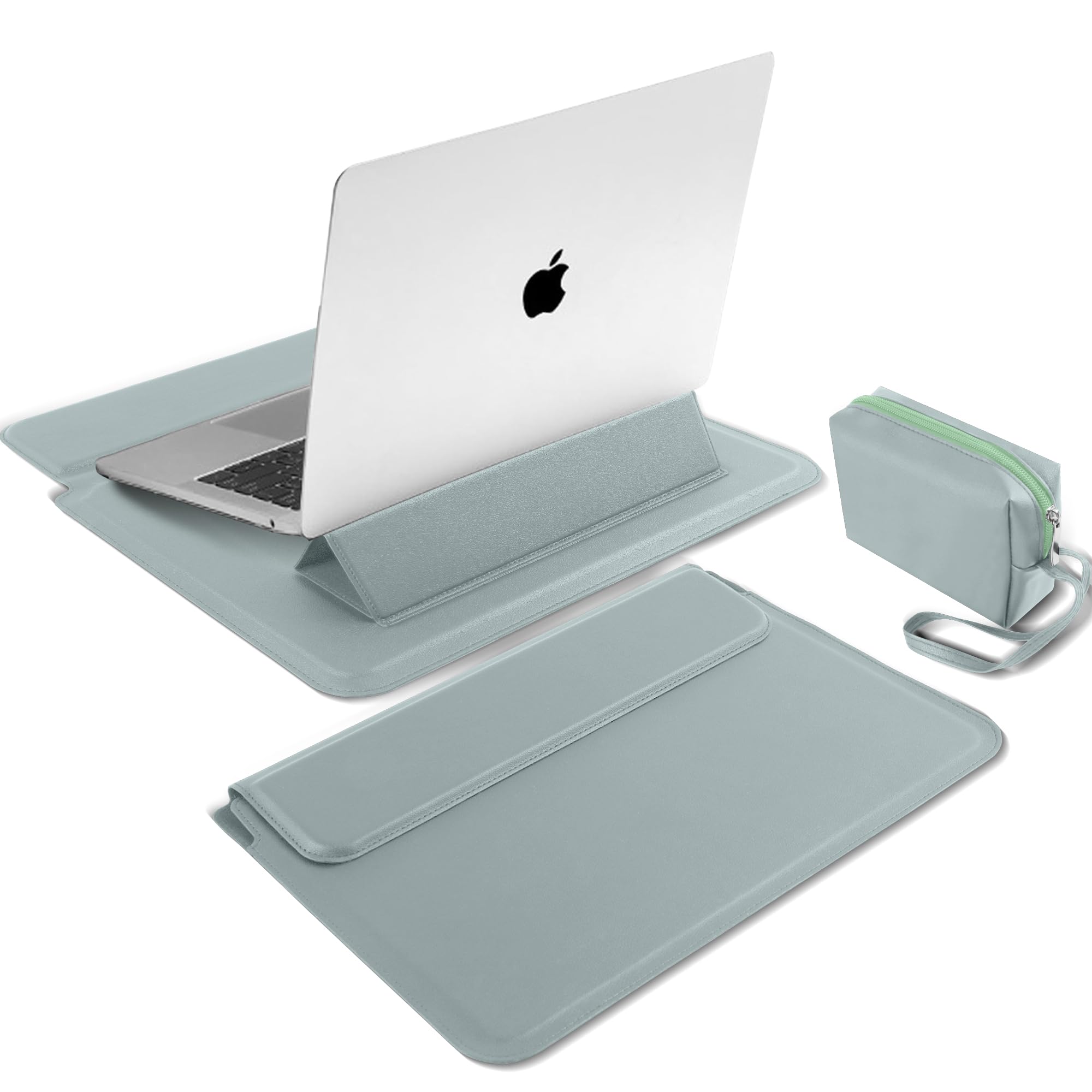 MiRowy 15-16 Zoll Laptop Sleeve Laptophülle, mit Standfunktion Laptoptasche für MacBook Pro 16 M4/M3/M2/M1 Pro/Max 2024-2019, MacBook Pro 15