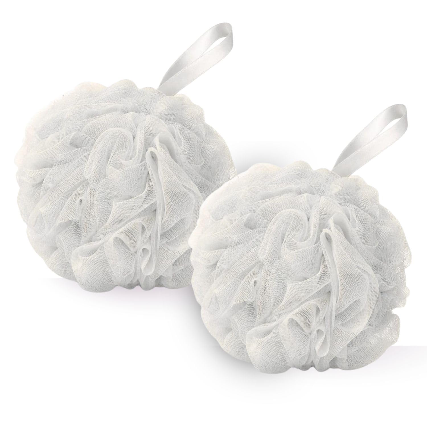 Large Bath Loofah Sponge Scrubber Exfoliator – loofah for bathing for women & loofah for bathing for men – Extra Fluffy Heavy 65–70g High Lather Soft Mesh Body Cleansing (Pack of 2)-image-25