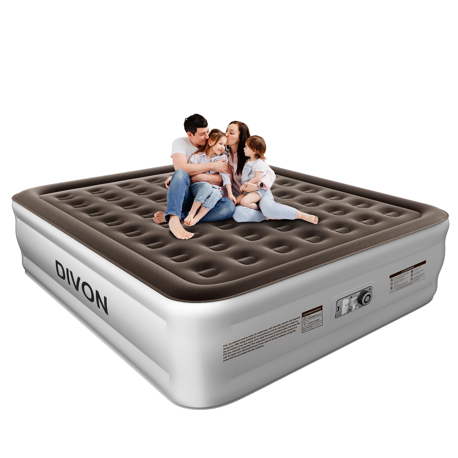 DIVON King Air Mattress with Built in Pump