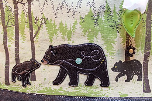 CHALA Canvas Tote Bag - Women Shoulder Purse with Detachable Charm/Keychain2