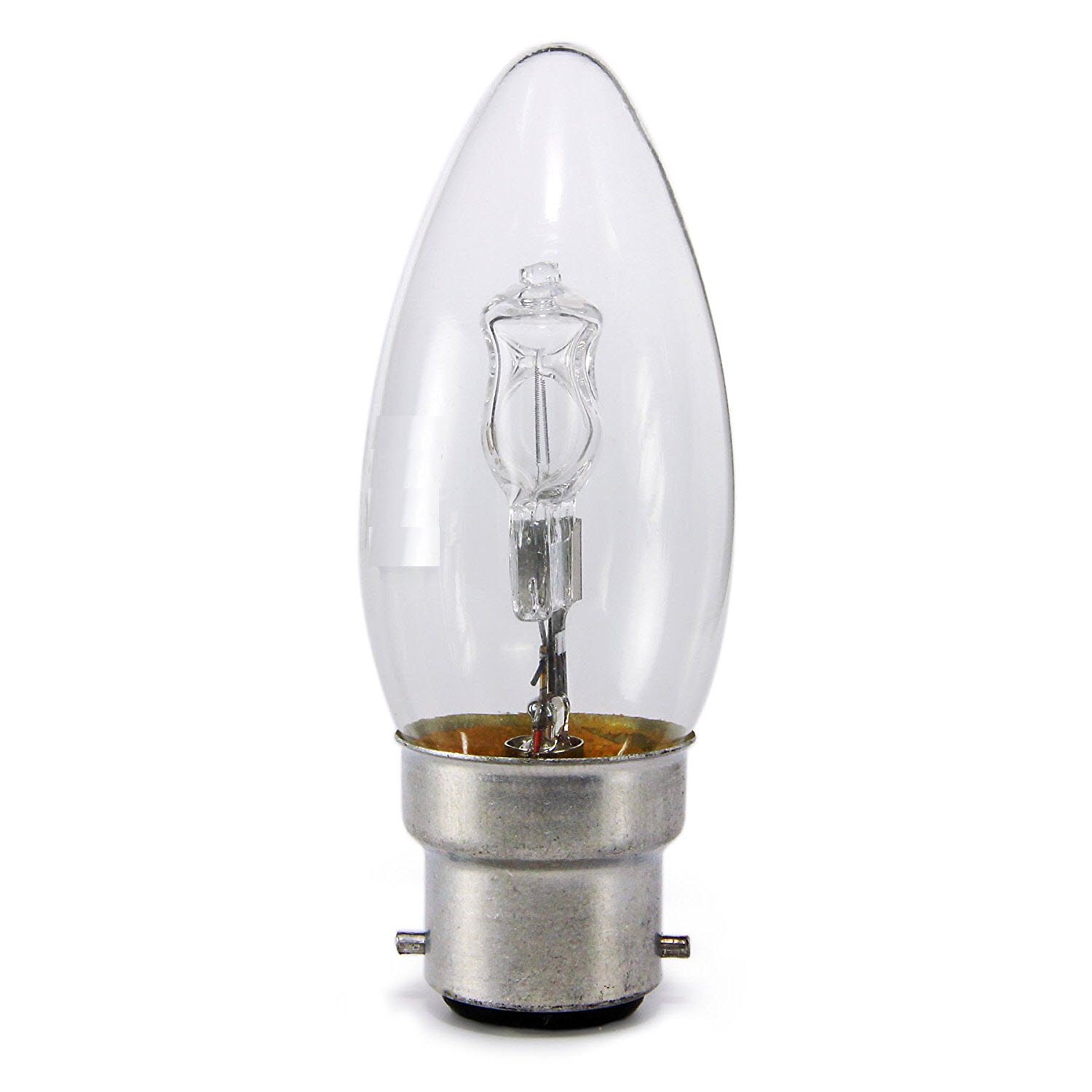 Crompton White/Light Halogen 28W Bc Clear Candle Energy Saving