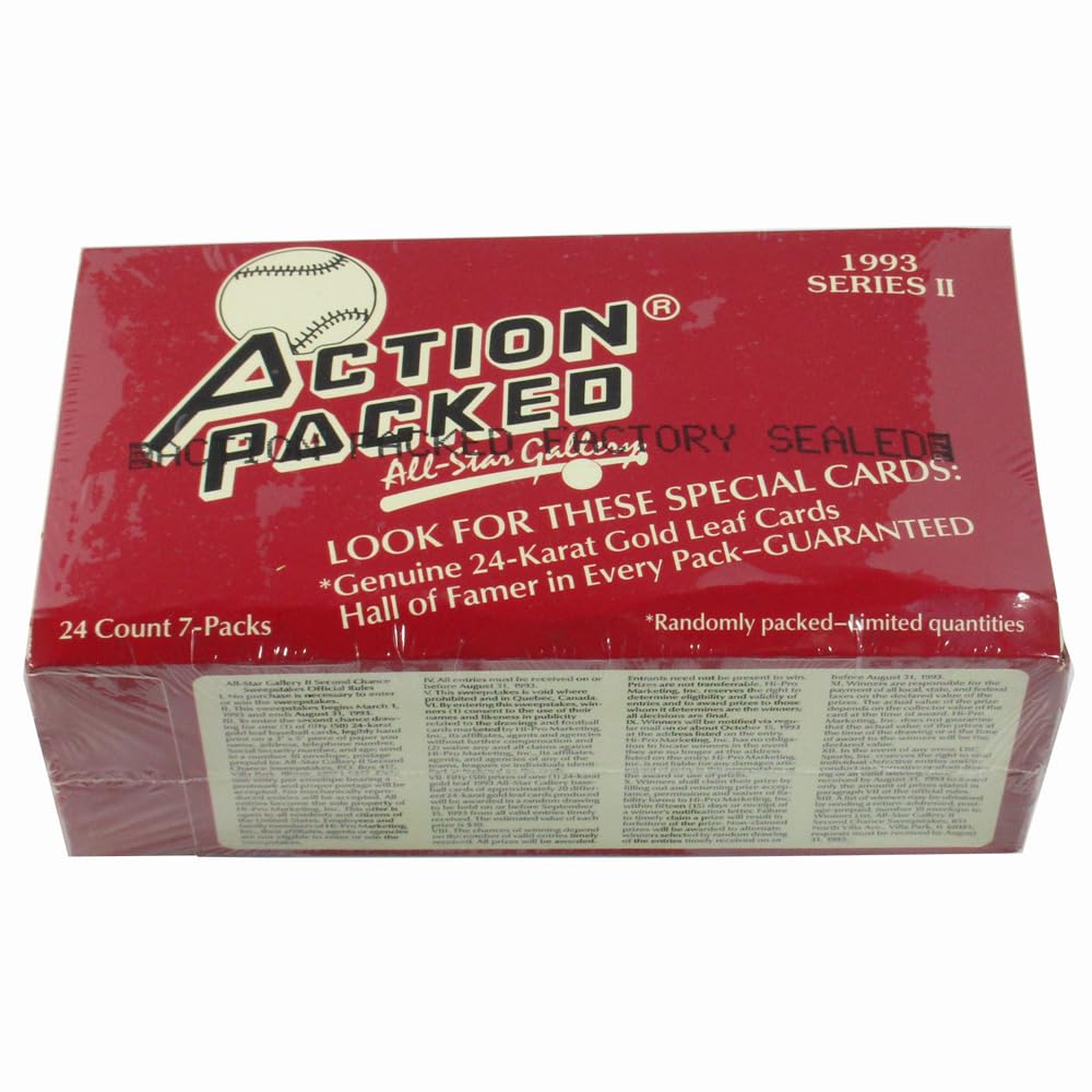 1993 Action Packed Baseball Series 2 Hobby Box Sealed (24 Packs)