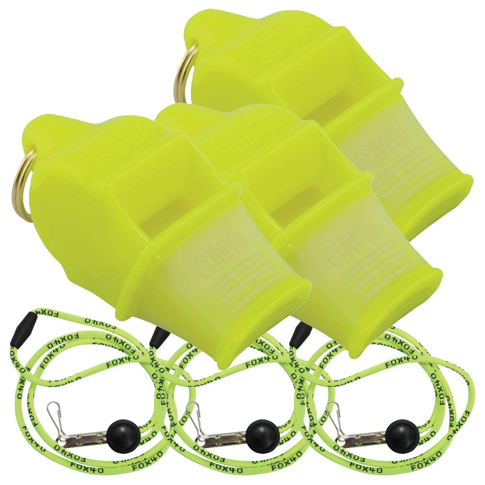 Fox 40 Sonik Blast CMG w/Breakaway Lanyard 3 Pack