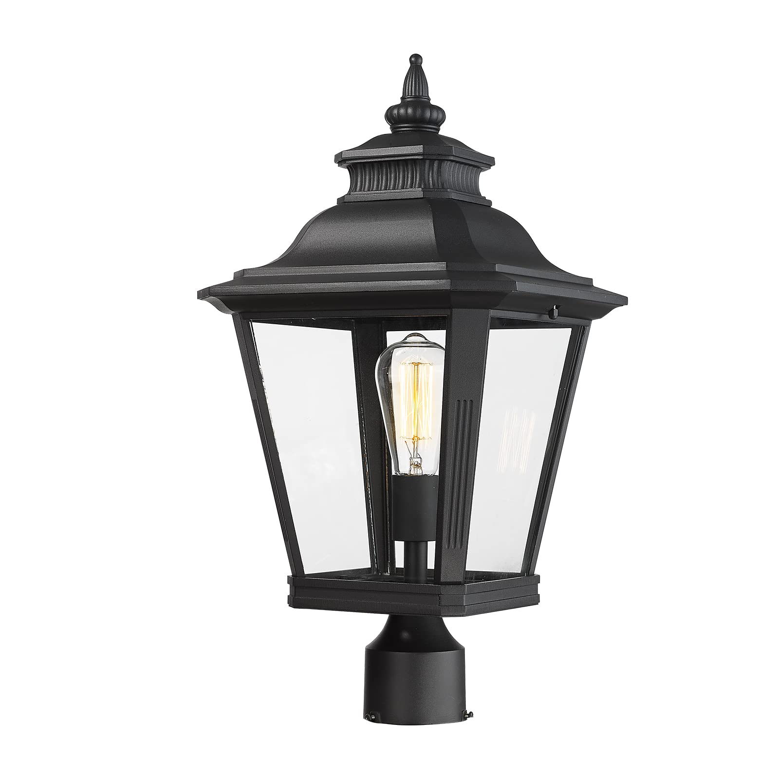 Photo 1 of ***STOCK PHOTO REFERENCE ONLY***Luminzone Outdoor Post Light Fixture - 21'' Black Aluminum