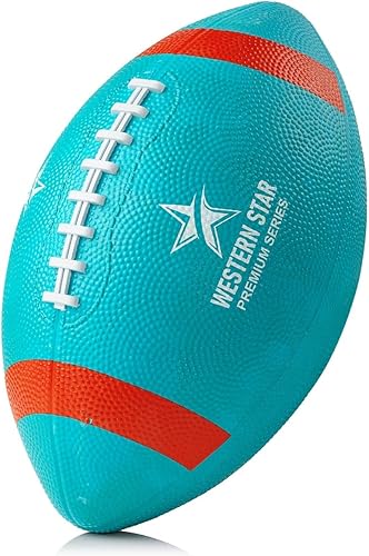 Western Star Balón de fútbol duradero, tamaño y peso oficiales, 5 colores populares, pelota de partido, gran agarre y tamaño 9