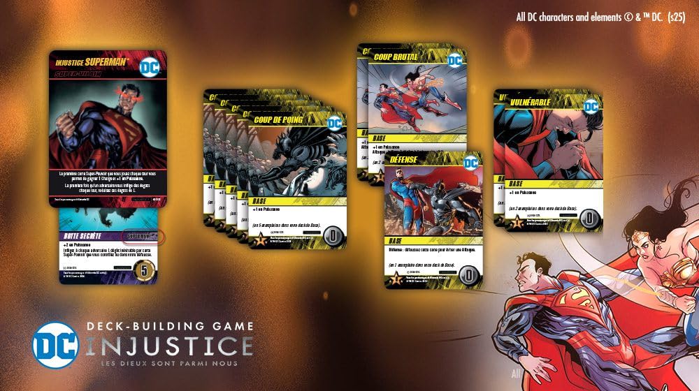 Don't Panic Games | DC Comics Deck-Building : Injustice | Jeu de société | À partir de 14 Ans | 2-4 Joueurs | 60-90 Minutes (Version Française)