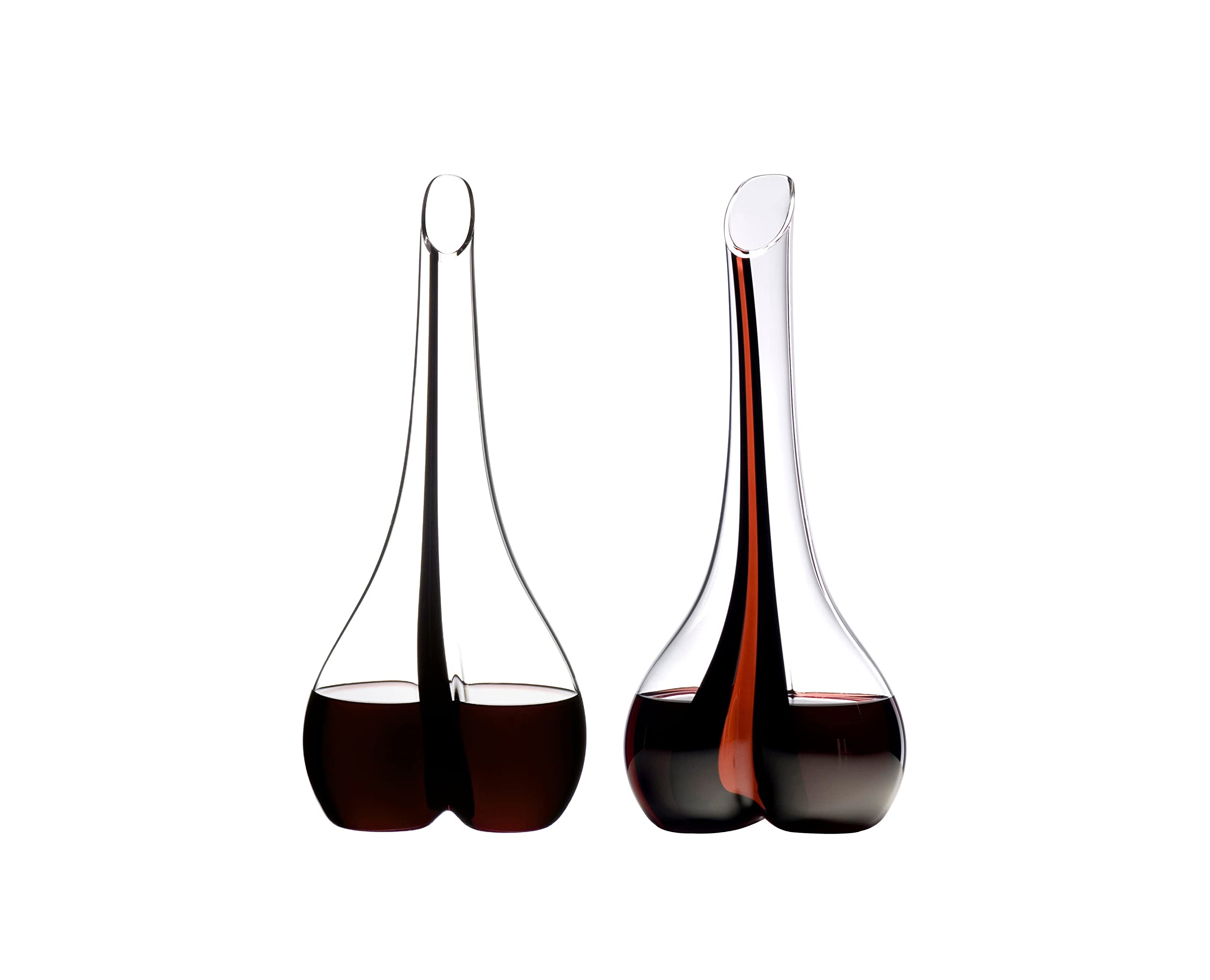 Riedel Czarny krawat uśmiech karafka czerwona