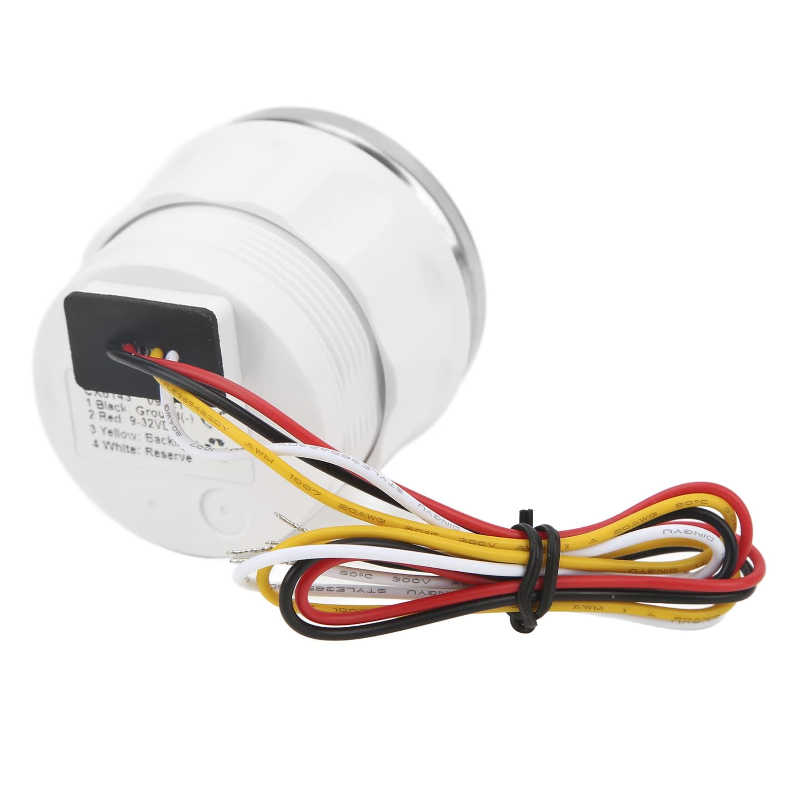 Jauge de Voltmètre Marin, 52 Mm Jauge de Tension Marine Pointeur 8-16V Voltmètre étanche Voltmètre Marin Jauge de Tension de Bateau avec Rétro-éclairage 7 Couleurs pour Bateau RV Car(le noir)