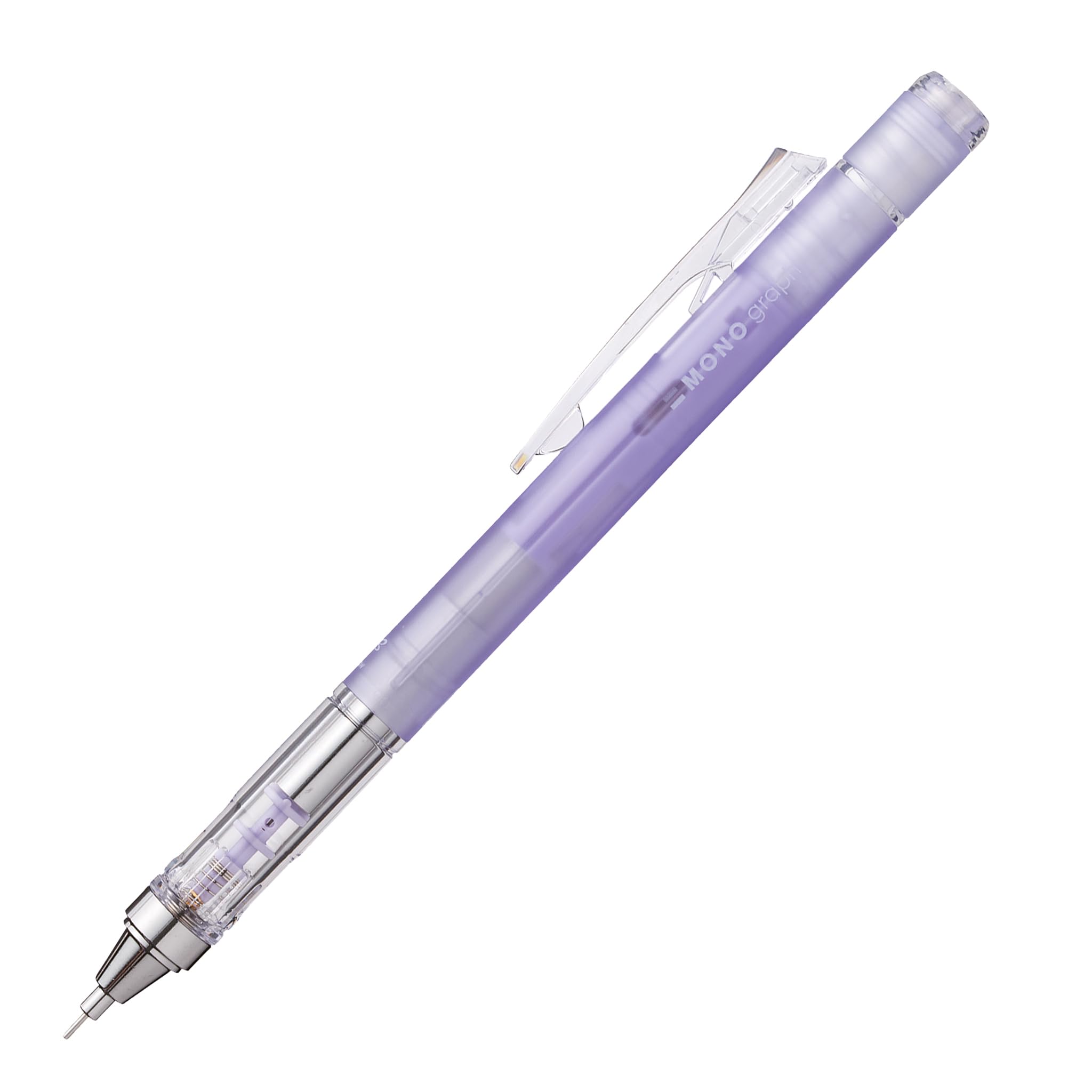 Tombow Mechanical Pencil MONO Graph 0.3 mm Transparent HB with Shake Mechanism Fine Lead Pencil Refillable Eraser Ideal for Fine Lines [SH-MG90-R3]