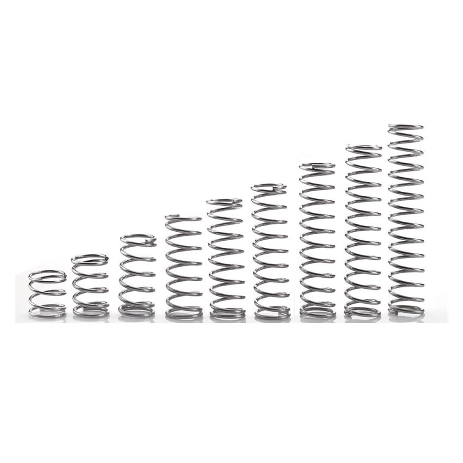 FANMEI THua Store 10pcs Diametro Filo Diametro 0.8mm Acciaio Inossidabile Micro Piccola Compressione da 5mm / 6mm / 7mm / 8mm / 9mm / 10mm / 12mm / 14mm Lunghezza 10-50mm