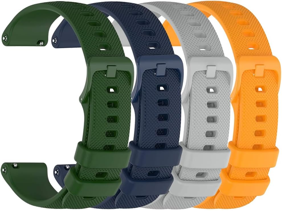 Silicone Watch Bands Quick Release Premium Soft Rubber Replacement Straps for Men and Women 18mm 20mm 22mm