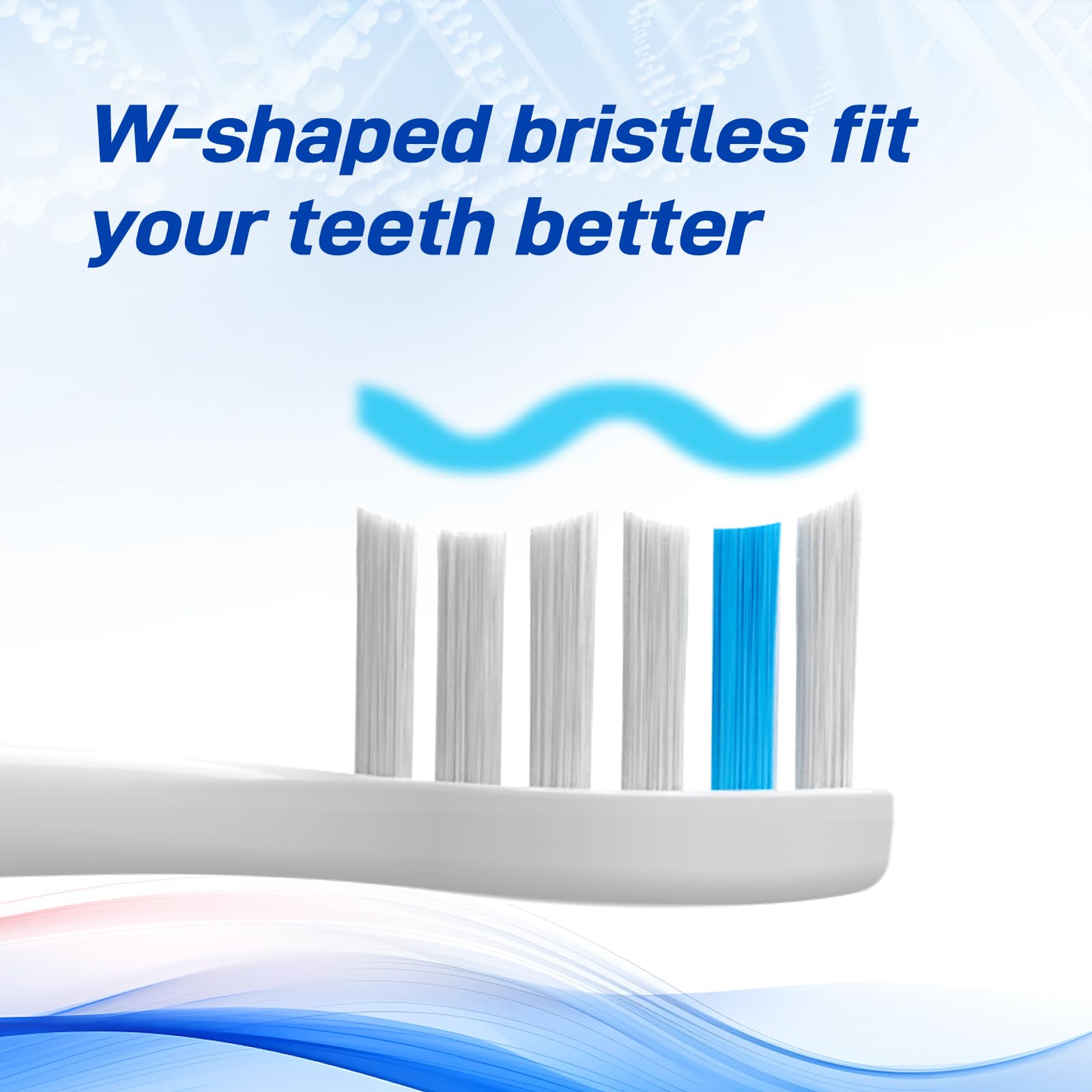 Cabezales de repuesto para cepillo de dientes eléctrico TAO Clean, blanco, paquete de 10