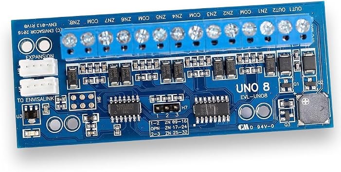UNO8 Zone Expander for UNO IP Panel or the EVL4 or Duo-IP/LTE in Universal Mode. 8 Inputs, 2 Outputs.