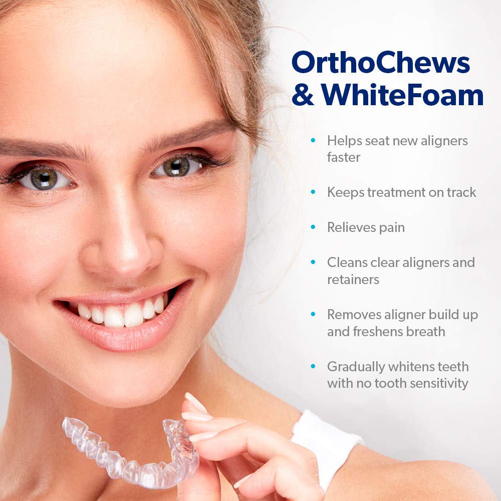 EverSmile WhiteFoam & OrthoChew Value Pack OntheGo Clear Retainer