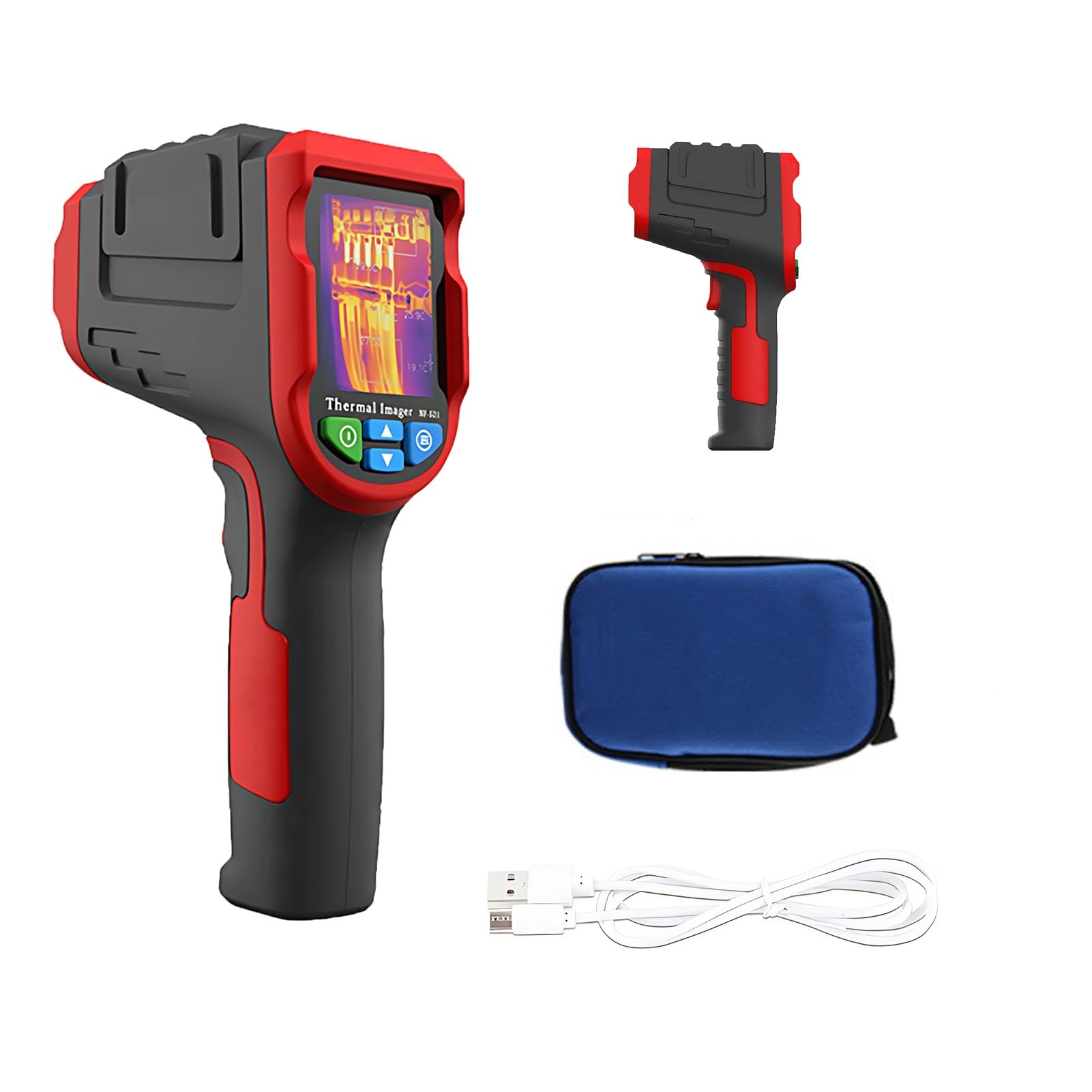 Cámara termográfica para inspección hogar 32x32 IR con cámara 2MP pantalla 2,4 pulgadas 25Hz para fugas de agua HVAC eléctrico y control de aislamiento térmico