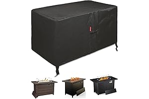 SheeChung Fire Pit Cover - Rectangle 40-44, Waterproof, UV Resistant